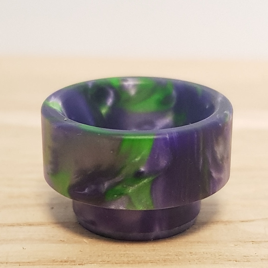 Armerah Abstract 810 Drip Tip ECig Mouthpiece Short/Wide Resin/Steel Single Purple